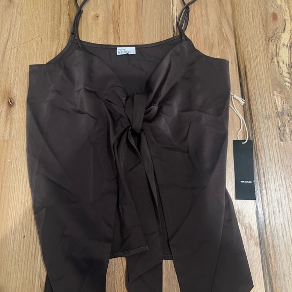 West of Melrose Satin Tank - Picture 2 of 3